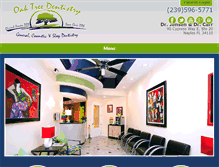 Tablet Screenshot of oaktreedentistrynaples.com